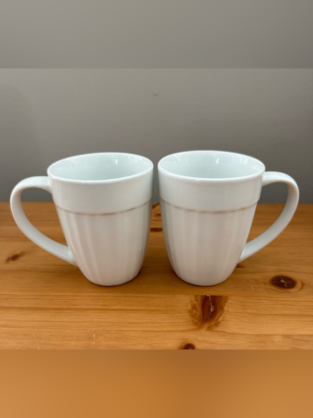 CorningWare French White White Ceramic Mugs - Set of 2